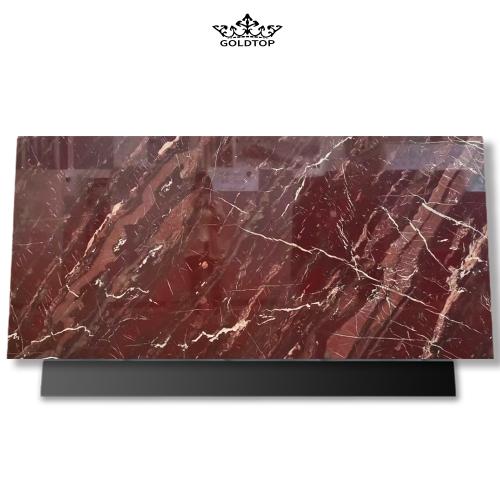 Red marble slab