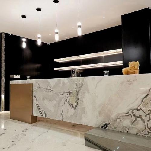 Picasso White Marble Countertop