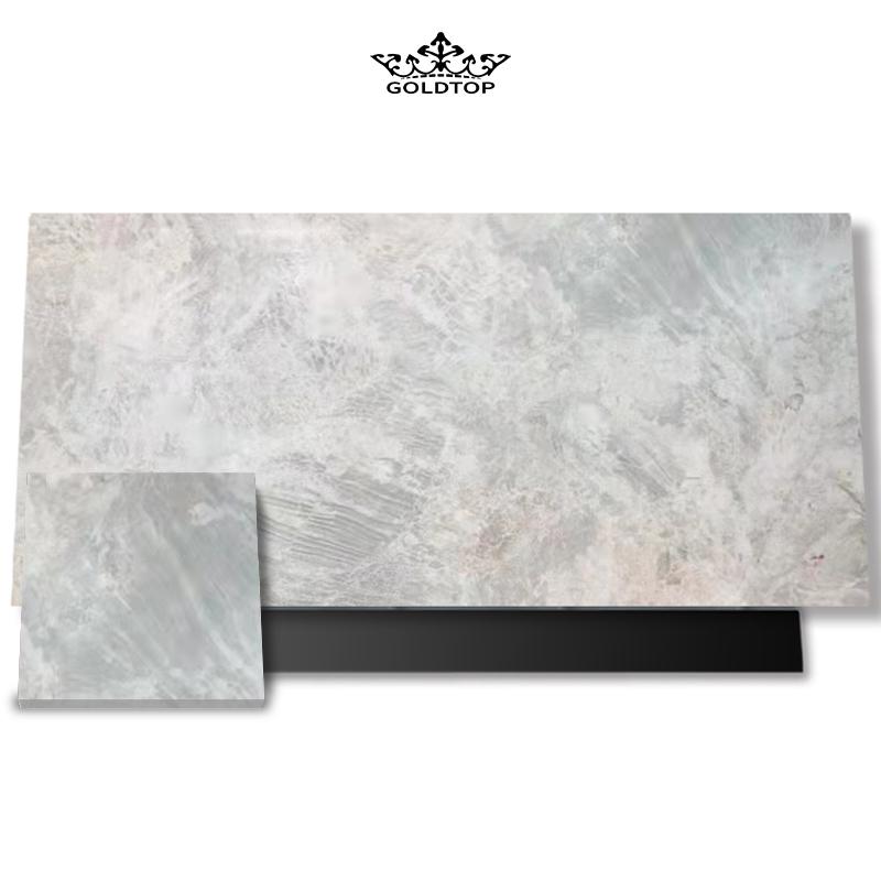 white and grey marble tile