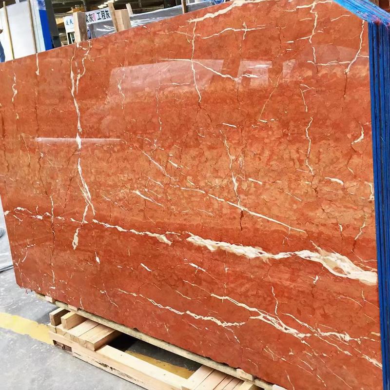 red marble slab