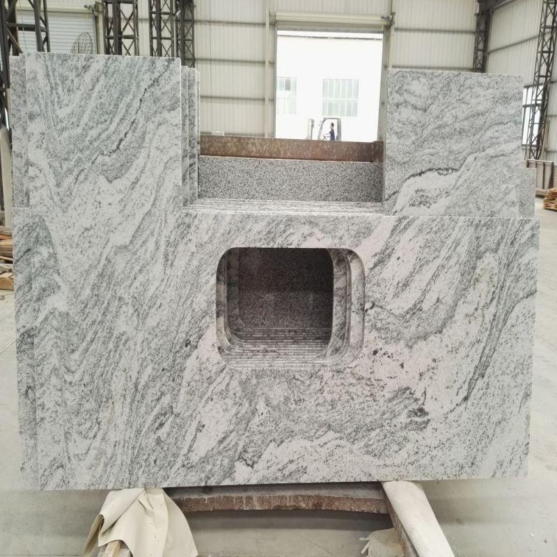 white granite countertop