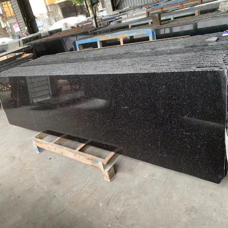 black granite countertop	