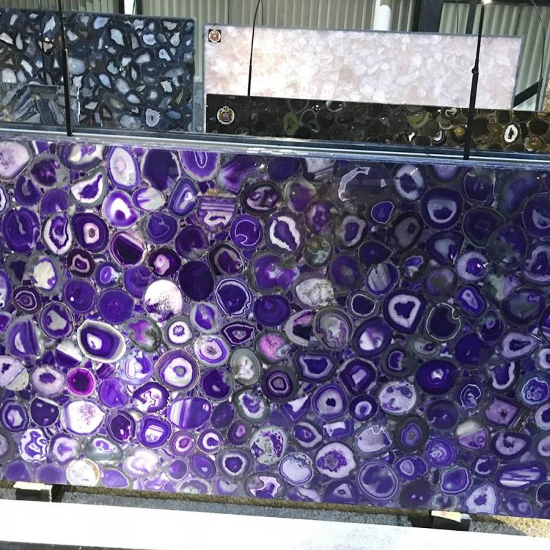 Agate Purple Semi-precious Marble