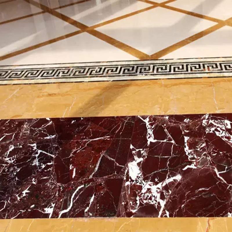 Red marble countertop