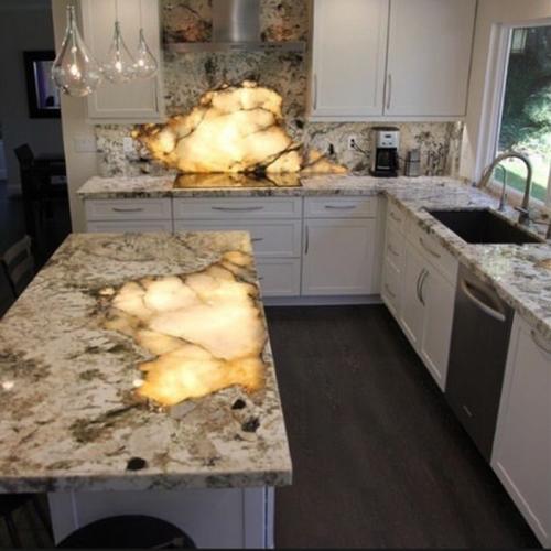 White Flower Granite Countertops