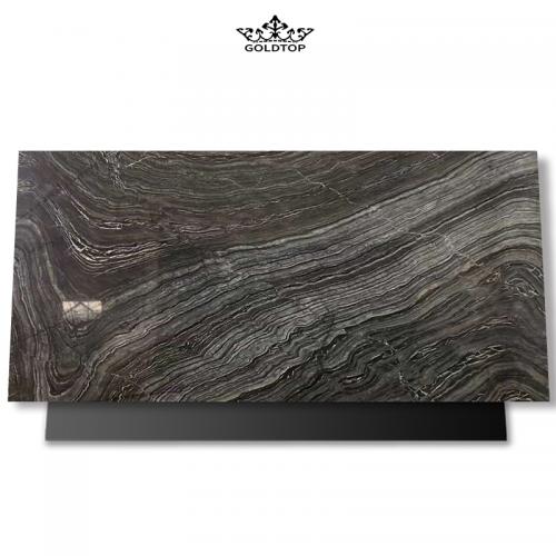 Black Ancient Wood Grain Marble