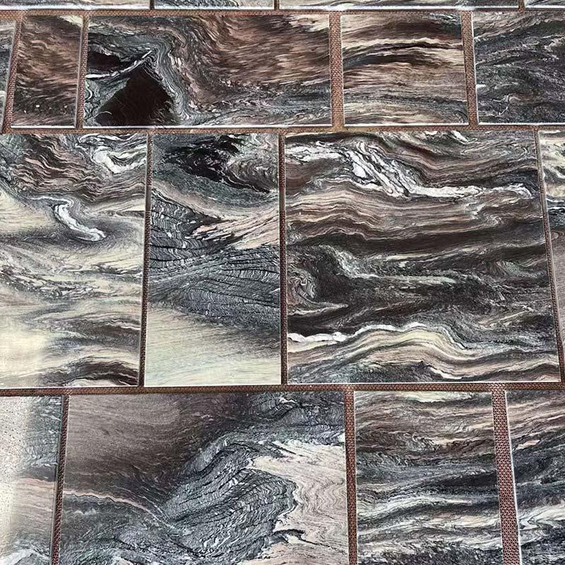 Purple Brown Marble With Landscape Veins