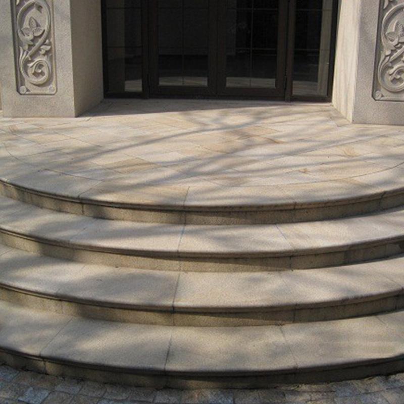 Creamy Gold Granite Steps Stairs Tiles