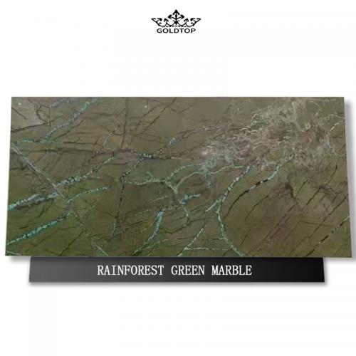 Rainforest Green Marble Slab countertops tile