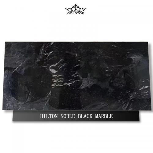 Hilton noble black gray marble