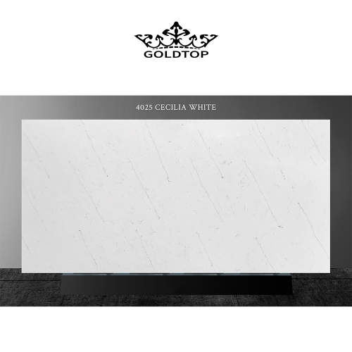 4025 Cecilia White Marble Quartz Slab