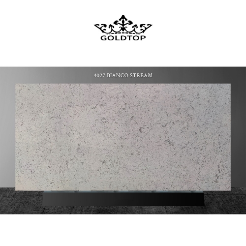 4027 Bianco Stream Marble Quartz Slab