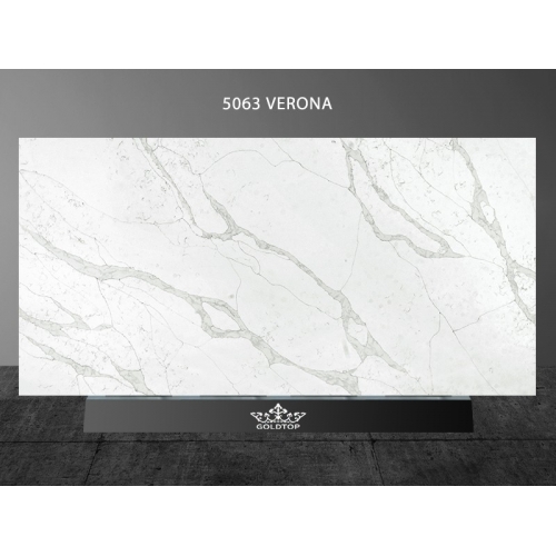  Verona White Zero Silica Calacatta Quartz
