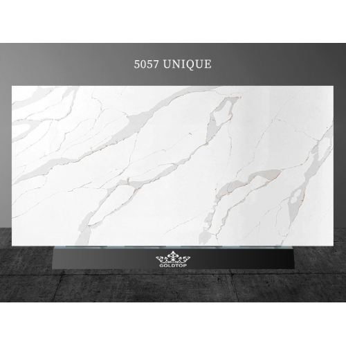 5057 Unique White Calacatta Quartz