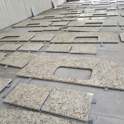 Yellow Santa Cecilia Gold Granite Countertops