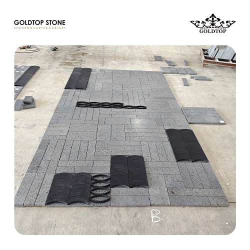 Black travertine