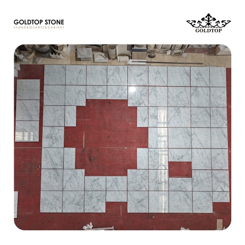 carrara white tile