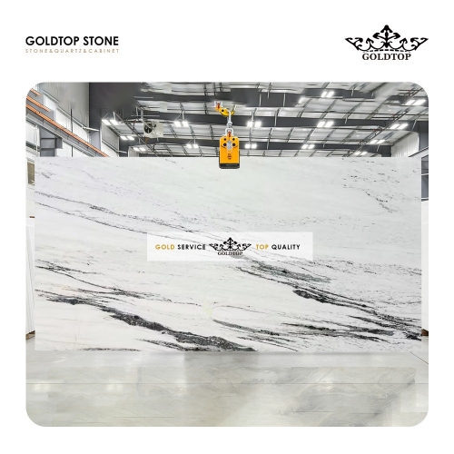 new panda white marble