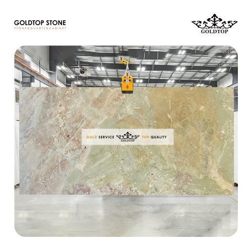Four Season Pink Green Marble