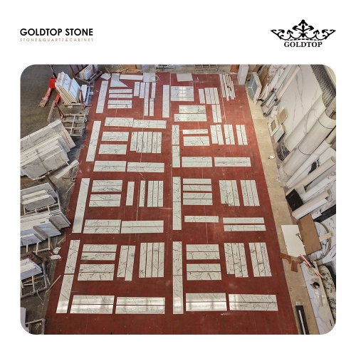 white marble tile