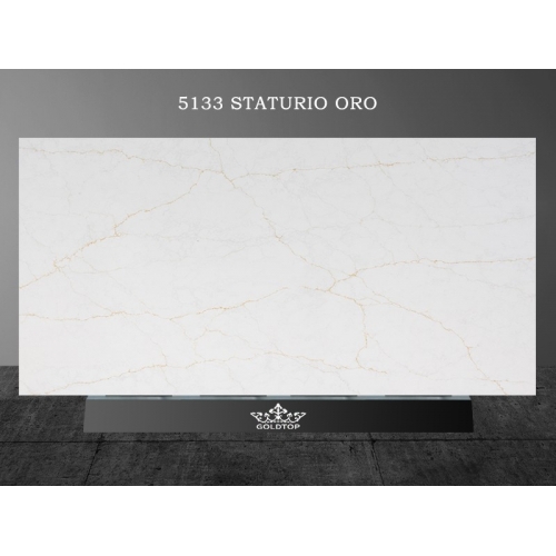 5133 Statuario Oro Quartz