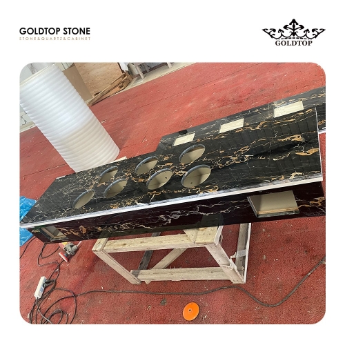 Nero Portoro Marble slabs Countertop