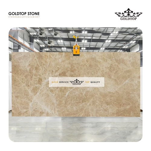 Brown Light Emperador Marble Slab Tiles