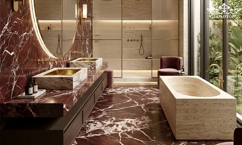 Rosso Levanto Marble: A Statement Red Marble for Countertops & Furniture