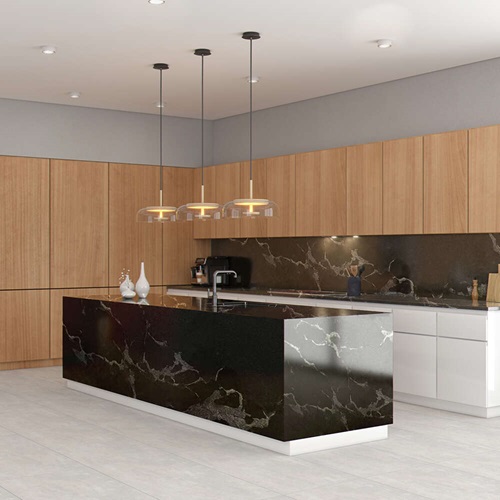 Timeless Elegance with River Black Granite Slabs for Countertop