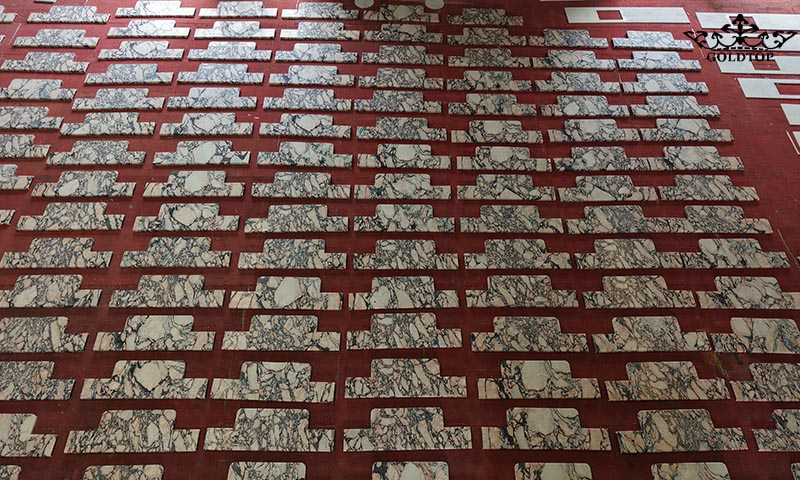 Wynn Encore Tower: 240 Sets of Bvlgari Pink Marble Countertops Masterpieces