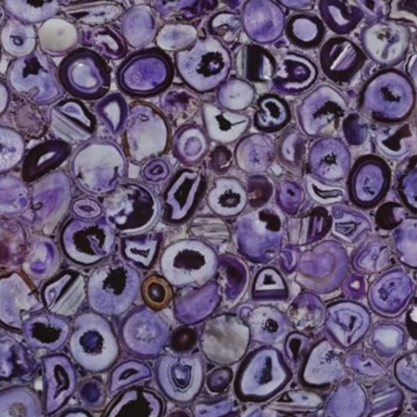 Purple Crystal Semi-precious Stone