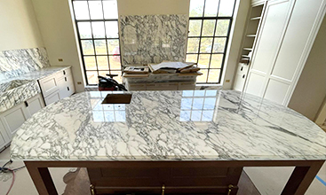 Arabescato marble Kitchen Countertop