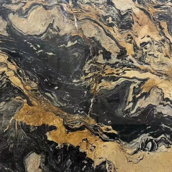 Golden Fire Marble