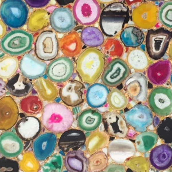 Mixed-color agate